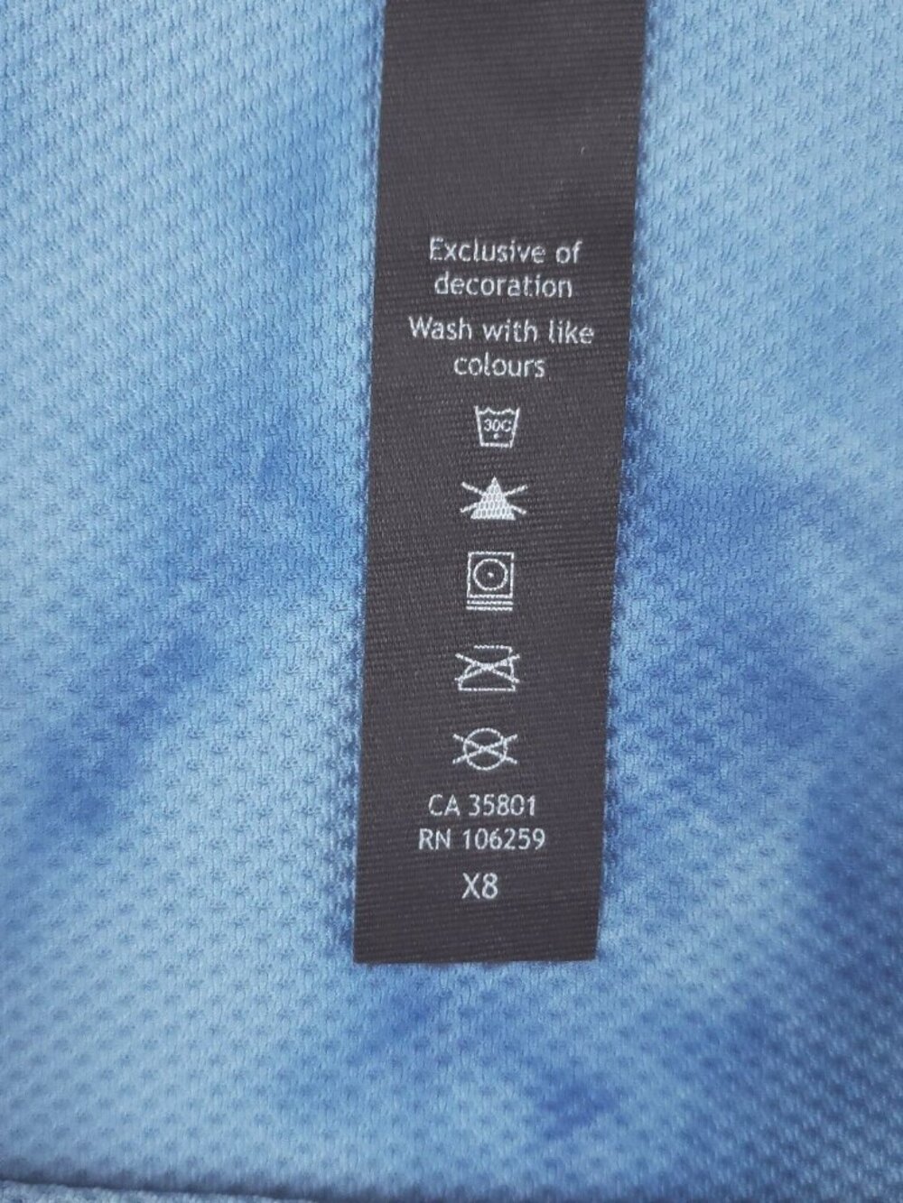 Lululemon Shirt Mens Medium Blue Tie Dye Stretch Short Sleeve Crew Neck - Picture 5 of 9